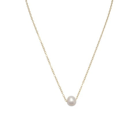 Diane Simple Pearl Necklace